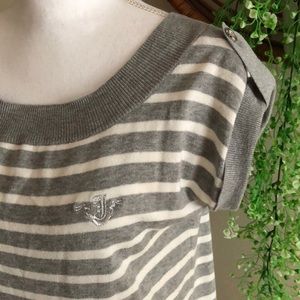 Juicy Couture Split back short sleeve sweater